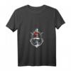 Damen Anker Retro Leuchtturm Nautisch T-Shirt mit V-Ausschnitt – Perfekt als Geschenk für Wasserliebhaber, Segler & Strandfans