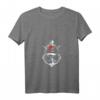 Damen Anker Retro Leuchtturm Nautisch T-Shirt mit V-Ausschnitt – Perfekt als Geschenk für Wasserliebhaber, Segler & Strandfans