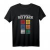 Check Out My Six Pack - Rubik Cube & Math Lover T-Shirt – Witziges Geschenk für Nerds, Lehrer & Puzzle Enthusiasten