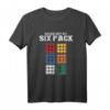 Check Out My Six Pack - Rubik Cube & Math Lover T-Shirt – Witziges Geschenk für Nerds, Lehrer & Puzzle Enthusiasten