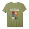 Check Out My Six Pack - Rubik Cube & Math Lover T-Shirt – Witziges Geschenk für Nerds, Lehrer & Puzzle Enthusiasten