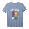 Check Out My Six Pack - Rubik Cube & Math Lover T-Shirt – Witziges Geschenk für Nerds, Lehrer & Puzzle Enthusiasten