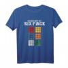 Check Out My Six Pack - Rubik Cube & Math Lover T-Shirt – Witziges Geschenk für Nerds, Lehrer & Puzzle Enthusiasten