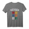 Check Out My Six Pack - Rubik Cube & Math Lover T-Shirt – Witziges Geschenk für Nerds, Lehrer & Puzzle Enthusiasten