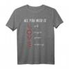 All You Need Is Love Mathe Mathematik Valentinstag T-Shirt – Lustiges Geschenk für Kinder, Erwachsene, Lehrer & Mathematische Fans
