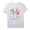 Dabbing Mäuse Valentinstag Love Heart Dance Pose - Kawaii romantisches T-Shirt für ihn oder sie, perfektes Geschenk für Partner zum Valentinstag, Geburtstag oder Jubiläum