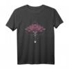 Lotusblume mit Om Symbol und Mond - Spirituelles Yoga T-Shirt für Meditation, Chakren & Esoterik, Geschenkidee für Yogis & Buddhisten
