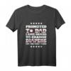 Schwangerschaft Ankündigung Shirt: Befördert zu Papa - Lustiges Militär T-Shirt für werdende Väter und Familienmitglieder