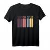 Santa Cruz California T-Shirt im Retro 80er Stil – Vintage Surfer Design, Strand- und Sonnenuntergang Motiv, perfektes Geschenk für Surfer & Paddler
