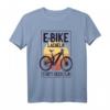 Lächeln statt Hecheln - Motivations T-Shirt für E-Bike und Mountainbike Fahrer, stylisches Statement für Radliebhaber & Trendsetter