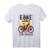 Lächeln statt Hecheln - Motivations T-Shirt für E-Bike und Mountainbike Fahrer, stylisches Statement für Radliebhaber & Trendsetter