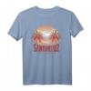 Santa Cruz California Vintage Retro Surfer T-Shirt – 80er Style, Strandmotiv & Sonnenuntergänge, Geschenk für Surfer & Paddler