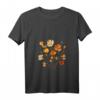Damen Vintage Kalifornische Mohnblume Blumen T-Shirt mit V-Ausschnitt – Klassisch geschnitten, bequem & stilvoll