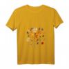 Damen Vintage Kalifornische Mohnblume Blumen T-Shirt mit V-Ausschnitt – Klassisch geschnitten, bequem & stilvoll