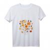 Damen Vintage Kalifornische Mohnblume Blumen T-Shirt mit V-Ausschnitt – Klassisch geschnitten, bequem & stilvoll