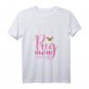 Damen Mops Mama Muttertag Geschenk T-Shirt mit V-Ausschnitt – Perfektes Tierliebhaber Geschenk für Hundebesitzer & Mopsfans