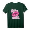80s Girl Lippen - Retro Achtziger Musik Style T-Shirt für Kinder und Erwachsene, perfekt für Kostüm- und Motto-Partys