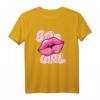 80s Girl Lippen - Retro Achtziger Musik Style T-Shirt für Kinder und Erwachsene, perfekt für Kostüm- und Motto-Partys