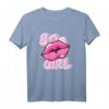 80s Girl Lippen - Retro Achtziger Musik Style T-Shirt für Kinder und Erwachsene, perfekt für Kostüm- und Motto-Partys