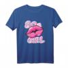 80s Girl Lippen - Retro Achtziger Musik Style T-Shirt für Kinder und Erwachsene, perfekt für Kostüm- und Motto-Partys