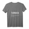 Personalisierter Tamara-Mutter-Substan-Vorname Muttertag T-Shirt mit V-Ausschnitt – Ideales Geschenk für Geburtstage & Muttertag