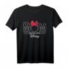 HapDeer Minnie Mouse This Mom Runs on HapDeer T-Shirt – Offizielles Disney Merchandise für Frauen, Männer, Jungs und Mädchen