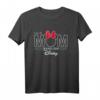 HapDeer Minnie Mouse This Mom Runs on HapDeer T-Shirt – Offizielles Disney Merchandise für Frauen, Männer, Jungs und Mädchen