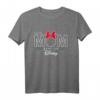 HapDeer Minnie Mouse This Mom Runs on HapDeer T-Shirt – Offizielles Disney Merchandise für Frauen, Männer, Jungs und Mädchen
