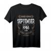 Geschenk zum 61. Geburtstag Jahrgang 1958 September T-Shirt – Lustiges Vintage Geschenk für Männer und Frauen, Opa, Oma, Eltern & Familie