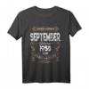 Geschenk zum 61. Geburtstag Jahrgang 1958 September T-Shirt – Lustiges Vintage Geschenk für Männer und Frauen, Opa, Oma, Eltern & Familie