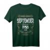 Geschenk zum 61. Geburtstag Jahrgang 1958 September T-Shirt – Lustiges Vintage Geschenk für Männer und Frauen, Opa, Oma, Eltern & Familie