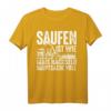 Saufen Ist Wie Mais Häckseln Hauptsache Voll - Lustiges Party T-Shirt für Trinkliebhaber & Oktoberfest-Geschenk