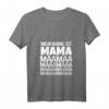 Damen Mein Name Ist Mama - Witziges Muttertag Geschenk für Zwillingsmamas mit V-Ausschnitt