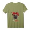 Damen Mops Mama Pug Mom Hund Frauchen T-Shirt mit V-Ausschnitt – Perfektes Geschenk zum Muttertag, Geburtstag & Weihnachten für Hundeliebhaberinnen