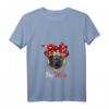 Damen Mops Mama Pug Mom Hund Frauchen T-Shirt mit V-Ausschnitt – Perfektes Geschenk zum Muttertag, Geburtstag & Weihnachten für Hundeliebhaberinnen