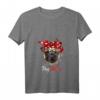 Damen Mops Mama Pug Mom Hund Frauchen T-Shirt mit V-Ausschnitt – Perfektes Geschenk zum Muttertag, Geburtstag & Weihnachten für Hundeliebhaberinnen
