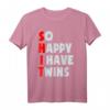 So Happy I Have Twins - Lustiges Muttertag & Vatertags T-Shirt für Zwillingseltern, perfekte Geschenkidee für Mutter, Vater & Familie