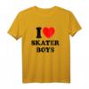 I Love Skater Jungen & Mädchen T-Shirt – Perfekt für Skateboard, Eislaufen & Muttertag Geschenke für Kinder & Teenager