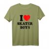 I Love Skater Jungen & Mädchen T-Shirt – Perfekt für Skateboard, Eislaufen & Muttertag Geschenke für Kinder & Teenager