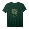 Damen Zwillingsmama T-Shirt - Lustiges Schwangerschaftsdesign für werdende Mütter, Muttertag & Baby Shower Geschenk