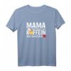 Mama funktioniert mit Koffein und Küsschen - Lustiges Muttertags-T-Shirt für Mama, Oma und Familienmitglieder