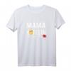 Mama funktioniert mit Koffein und Küsschen - Lustiges Muttertags-T-Shirt für Mama, Oma und Familienmitglieder