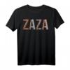 Zaza Leopardenmuster Mama & Oma lustiges Muttertags-T-Shirt – Perfektes Geschenk für Zaza, Mema & Oma mit Humor