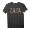 Zaza Leopardenmuster Mama & Oma lustiges Muttertags-T-Shirt – Perfektes Geschenk für Zaza, Mema & Oma mit Humor