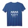 Damen Mama 2021 Loading Shirt – Werdende Mama Geschenk für Muttertag, Baby Shower & Schwangerschaftsankündigung mit V-Ausschnitt