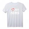 I Love Hot Moms T-Shirt – Lustiges Muttertags- & Valentinstagsgeschenk für Mütter, Frauen & Familienmitglieder