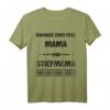 MAMA und STIEFMAMA Muttertag Geschenk T-Shirt - Personalisierte lustige Geschenkidee für Kinder, Partner und Familienmitglieder