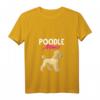 Damen Pudel Mama Hundebesitzer Geschenk zum Muttertag - Pudel T-Shirt mit V-Ausschnitt für Tierliebhaberinnen