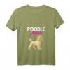 Damen Pudel Mama Hundebesitzer Geschenk zum Muttertag - Pudel T-Shirt mit V-Ausschnitt für Tierliebhaberinnen