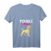 Damen Pudel Mama Hundebesitzer Geschenk zum Muttertag - Pudel T-Shirt mit V-Ausschnitt für Tierliebhaberinnen